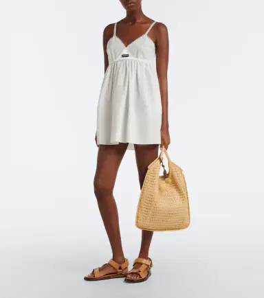 Miu Miu Ivy crochet raffia tote bag | Thumbnail 7 Miu Miu Ivy crochet raffia tote bag | Thumbnail 7