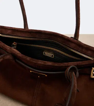 Prada Bonnie Medium suede shoulder bag | Thumbnail 2 Prada Bonnie Medium suede shoulder bag | Thumbnail 2