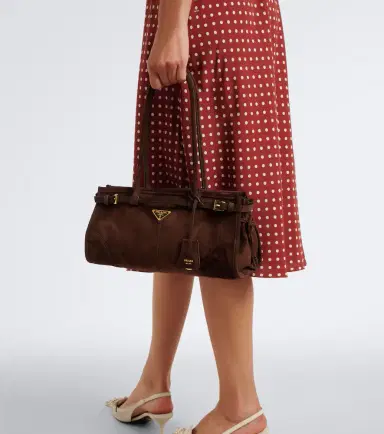 Prada Bonnie Medium suede shoulder bag | Thumbnail 5 Prada Bonnie Medium suede shoulder bag | Thumbnail 5