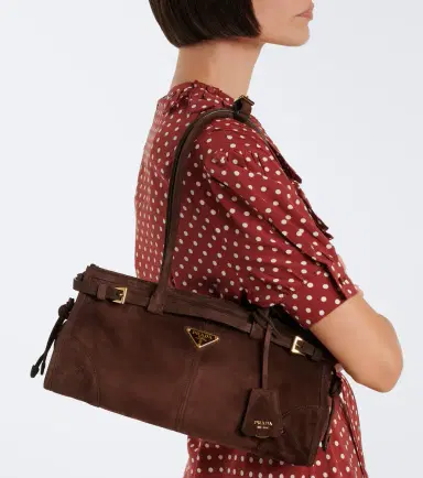 Prada Bonnie Medium suede shoulder bag | Thumbnail 8 Prada Bonnie Medium suede shoulder bag | Thumbnail 8