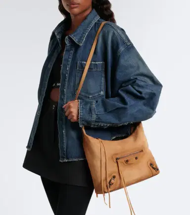 Balenciaga Le City Small suede shoulder bag | Thumbnail 6 Balenciaga Le City Small suede shoulder bag | Thumbnail 6