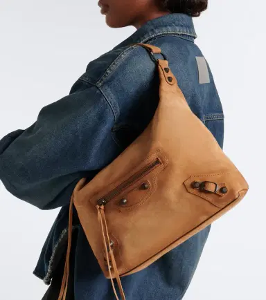 Balenciaga Le City Small suede shoulder bag | Thumbnail 8 Balenciaga Le City Small suede shoulder bag | Thumbnail 8