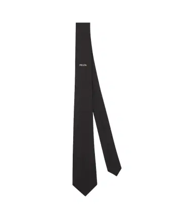 Prada Logo silk tie | Thumbnail 1 Prada Logo silk tie | Thumbnail 1