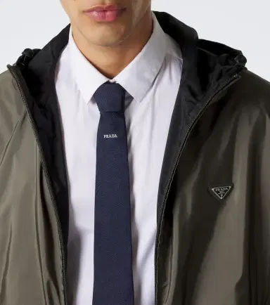 Prada Logo silk tie | Thumbnail 3 Prada Logo silk tie | Thumbnail 3