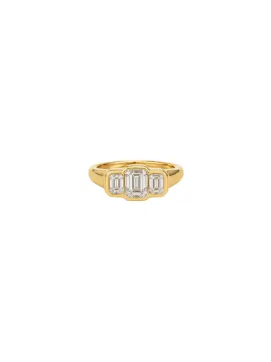 Wish Fine Jewelry 0.76ct Diamond 18K Gold Baguette Ring | Thumbnail 1 Wish Fine Jewelry 0.76ct Diamond 18K Gold Baguette Ring | Thumbnail 1