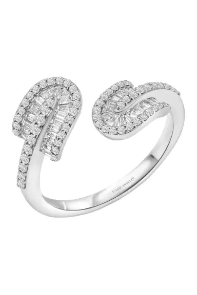 U LOS ANGELES Diamond Baguette U Duo Twist Ring | Thumbnail 1 U LOS ANGELES Diamond Baguette U Duo Twist Ring | Thumbnail 1