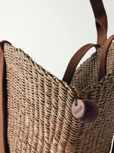 MUUÑ Sophie Cotton-trimmed Raffia Mini Tote | Thumbnail 5 MUUÑ Sophie Cotton-trimmed Raffia Mini Tote | Thumbnail 5