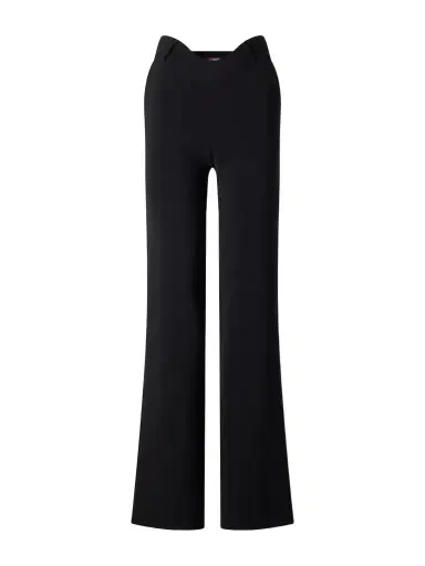 Jean Paul Gaultier Wavy Crepe Mid-rise Wide-leg Pants | Thumbnail 1 Jean Paul Gaultier Wavy Crepe Mid-rise Wide-leg Pants | Thumbnail 1