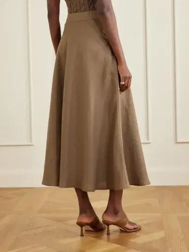 Ralph Lauren Collection Kenzie Linen Maxi Skirt | Thumbnail 3 Ralph Lauren Collection Kenzie Linen Maxi Skirt | Thumbnail 3
