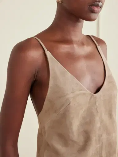 St. Agni Tie-detailed Suede Top | Thumbnail 4 St. Agni Tie-detailed Suede Top | Thumbnail 4