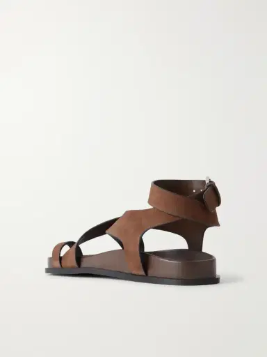 A Emery Jalen Crossed Suede Sandals | Thumbnail 3 A Emery Jalen Crossed Suede Sandals | Thumbnail 3
