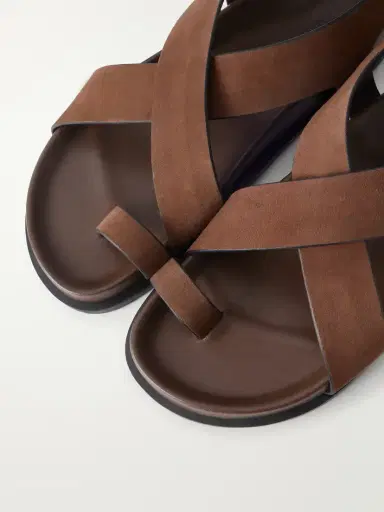A Emery Jalen Crossed Suede Sandals | Thumbnail 5 A Emery Jalen Crossed Suede Sandals | Thumbnail 5