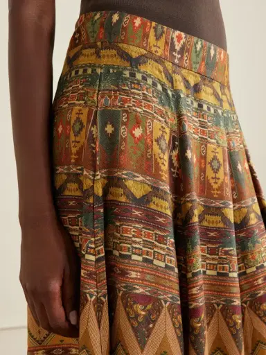 Emporio Sirenuse Kendal Desert Printed Woven Silk-blend Maxi Skirt | Thumbnail 5 Emporio Sirenuse Kendal Desert Printed Woven Silk-blend Maxi Skirt | Thumbnail 5