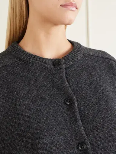 Loulou de Saison Aidar Merino Wool And Cashmere-blend Cardigan | Thumbnail 5 Loulou de Saison Aidar Merino Wool And Cashmere-blend Cardigan | Thumbnail 5