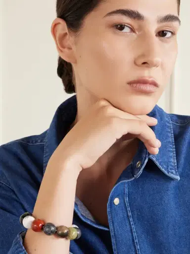 JIA JIA Jumbo 14-karat Gold Multi-stone Beaded Bracelet | Thumbnail 2 JIA JIA Jumbo 14-karat Gold Multi-stone Beaded Bracelet | Thumbnail 2