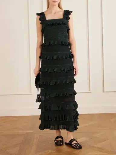 Zimmermann Valiant Ruffled Knitted Midi Skirt | Thumbnail 2 Zimmermann Valiant Ruffled Knitted Midi Skirt | Thumbnail 2