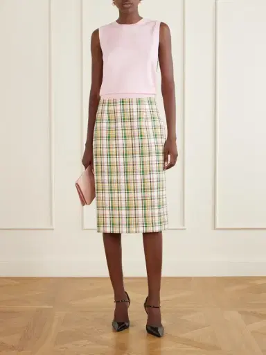 Carolina Herrera Checked Jacquard Midi Skirt | Thumbnail 2 Carolina Herrera Checked Jacquard Midi Skirt | Thumbnail 2