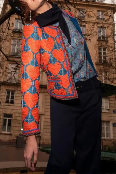 MAISON COMMON Heart Print Jacket | Thumbnail 2 MAISON COMMON Heart Print Jacket | Thumbnail 2