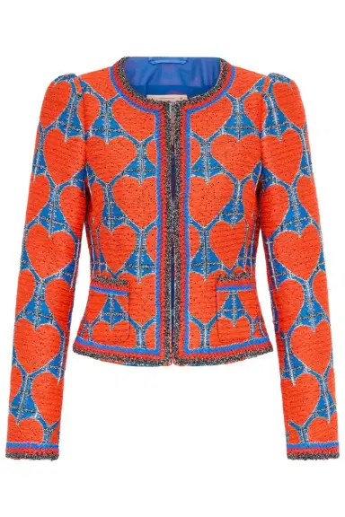 MAISON COMMON Heart Print Jacket | Thumbnail 1 MAISON COMMON Heart Print Jacket | Thumbnail 1
