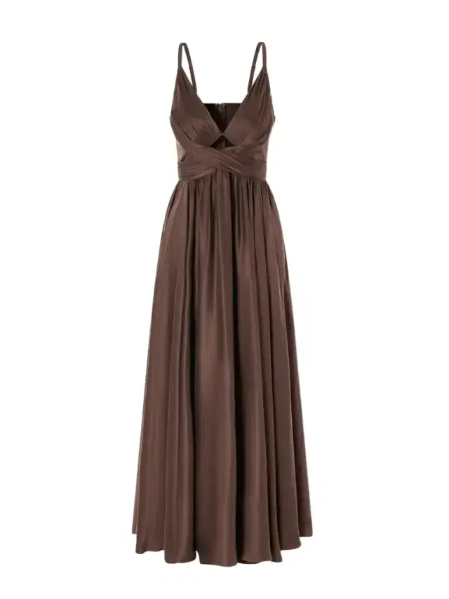 Draped Silk Satin Maxi Dress Draped Silk Satin Maxi Dress
