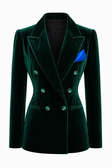 LaQuan Smith Double Breasted Jacket With Notch Lapel | Thumbnail 2 LaQuan Smith Double Breasted Jacket With Notch Lapel | Thumbnail 2