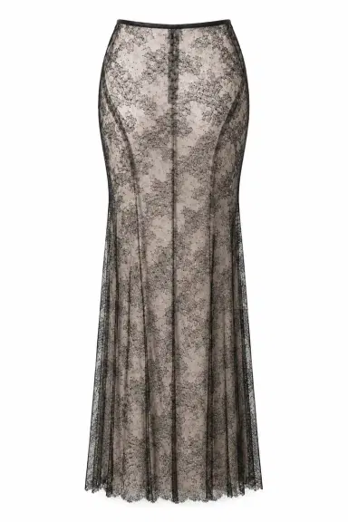 LaQuan Smith Sheer Maxi Skirt | Thumbnail 1 LaQuan Smith Sheer Maxi Skirt | Thumbnail 1