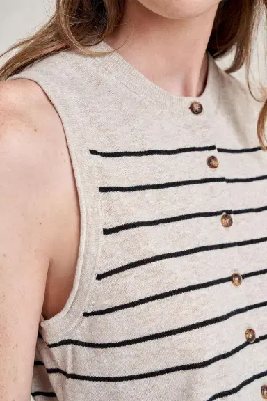 La Ligne Lee Striped Vest | Thumbnail 3 La Ligne Lee Striped Vest | Thumbnail 3