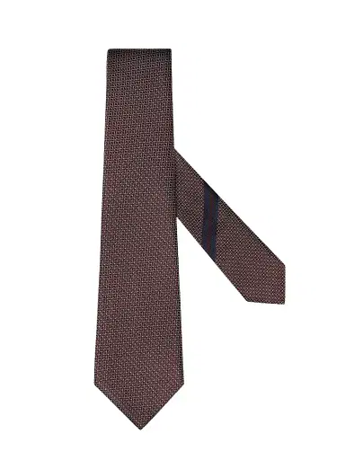 Zegna Men's Silk Tie - Dark Burgundy | Thumbnail 1 Zegna Men's Silk Tie - Dark Burgundy | Thumbnail 1