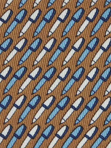 Zegna Men's Silk Tie - Dark Orange | Thumbnail 3 Zegna Men's Silk Tie - Dark Orange | Thumbnail 3