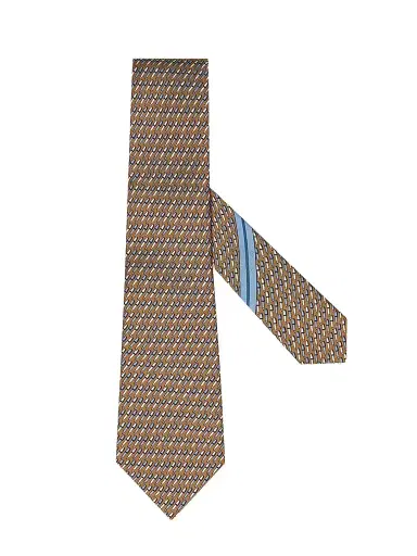 Zegna Men's Silk Tie - Dark Orange | Thumbnail 1 Zegna Men's Silk Tie - Dark Orange | Thumbnail 1