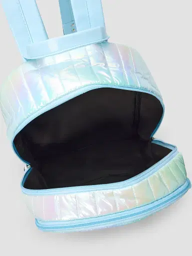 Bari Lynn Girl's Iridescent Patch Backpack - Blue | Thumbnail 4 Bari Lynn Girl's Iridescent Patch Backpack - Blue | Thumbnail 4