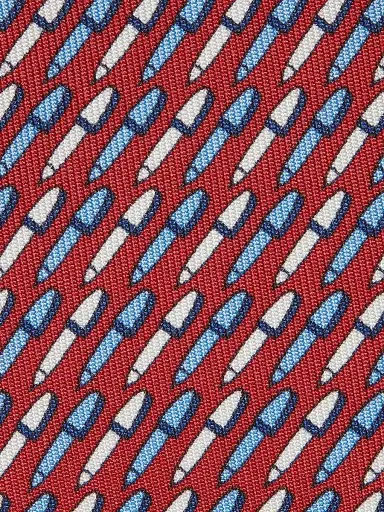 Zegna Men's Silk Tie - Red | Thumbnail 3 Zegna Men's Silk Tie - Red | Thumbnail 3