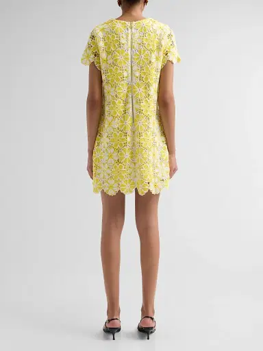 Lilly Pulitzer Women's Cortney Crochet Shift Dress - Mimosa Yellow | Thumbnail 3 Lilly Pulitzer Women's Cortney Crochet Shift Dress - Mimosa Yellow | Thumbnail 3