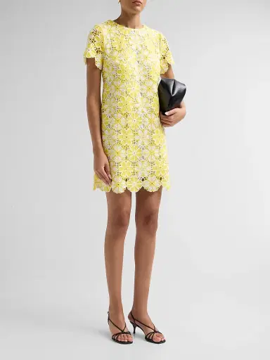Lilly Pulitzer Women's Cortney Crochet Shift Dress - Mimosa Yellow | Thumbnail 4 Lilly Pulitzer Women's Cortney Crochet Shift Dress - Mimosa Yellow | Thumbnail 4