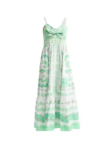 Lilly Pulitzer Women's Janae Cotton Maxi Dress - Resort White | Thumbnail 1 Lilly Pulitzer Women's Janae Cotton Maxi Dress - Resort White | Thumbnail 1