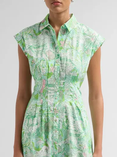 Lilly Pulitzer Women's Tonya Cotton Midi Shirtdress - Resort White | Thumbnail 5 Lilly Pulitzer Women's Tonya Cotton Midi Shirtdress - Resort White | Thumbnail 5