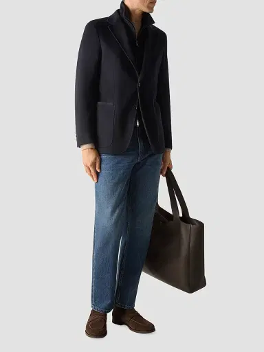 Zegna Men's Oasi Cashmere Jacket - Navy Blue - Size 50 | Thumbnail 6 Zegna Men's Oasi Cashmere Jacket - Navy Blue - Size 50 | Thumbnail 6
