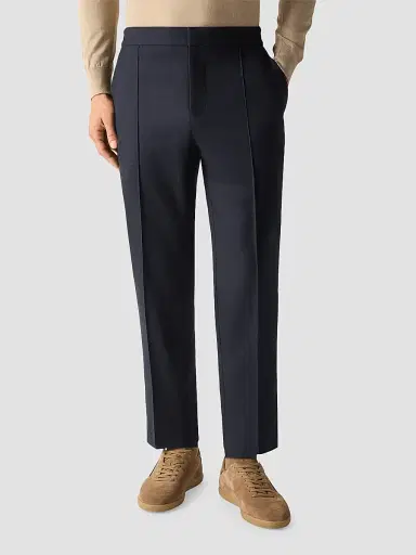 Zegna Men's Wool, Silk and Cashmere Pants - Navy Blue - Size 42 | Thumbnail 3 Zegna Men's Wool, Silk and Cashmere Pants - Navy Blue - Size 42 | Thumbnail 3