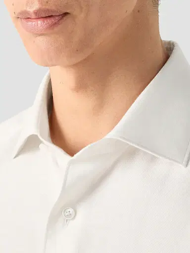 ZEGNA Men's Cashco Shirt - White | Thumbnail 4 ZEGNA Men's Cashco Shirt - White | Thumbnail 4