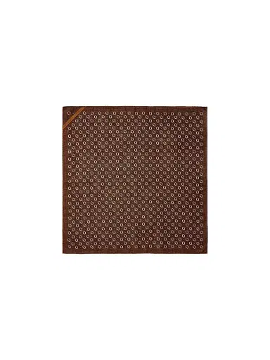 ZEGNA Men's Wool Foulard - Dark Brown | Thumbnail 1 ZEGNA Men's Wool Foulard - Dark Brown | Thumbnail 1
