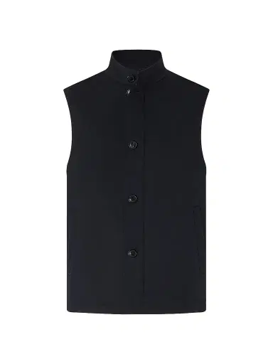 ZEGNA Men's Microfiber Motorin 50cc Vest - Navy Blue | Thumbnail 1 ZEGNA Men's Microfiber Motorin 50cc Vest - Navy Blue | Thumbnail 1