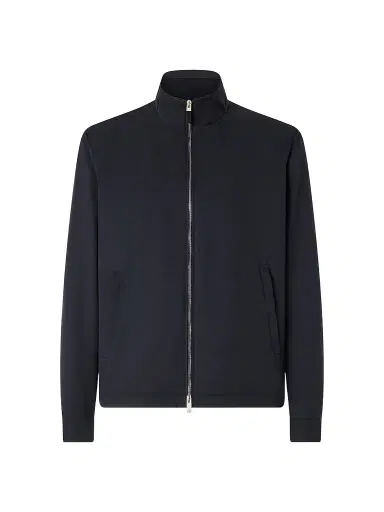 ZEGNA Men's Microfiber Motorin 100CC Blouson Jacket - Navy Blue | Thumbnail 1 ZEGNA Men's Microfiber Motorin 100CC Blouson Jacket - Navy Blue | Thumbnail 1