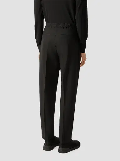 Zegna Men's Wool Pants - Black - Size 42 | Thumbnail 4 Zegna Men's Wool Pants - Black - Size 42 | Thumbnail 4