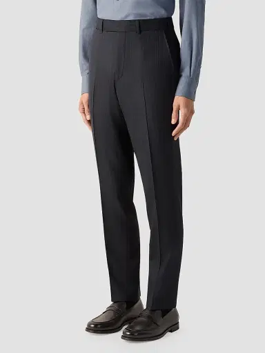 ZEGNA Men's Trofeo 120mila Wool Suit - Dark Grey | Thumbnail 3 ZEGNA Men's Trofeo 120mila Wool Suit - Dark Grey | Thumbnail 3