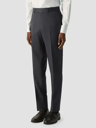 ZEGNA Men's Trofeo 120mila Wool Pants - Dark Grey | Thumbnail 2 ZEGNA Men's Trofeo 120mila Wool Pants - Dark Grey | Thumbnail 2