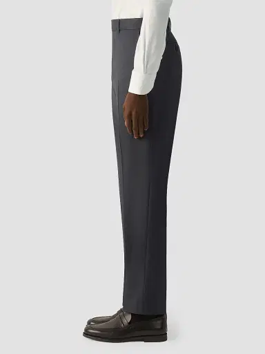 ZEGNA Men's Trofeo 120mila Wool Pants - Dark Grey | Thumbnail 3 ZEGNA Men's Trofeo 120mila Wool Pants - Dark Grey | Thumbnail 3