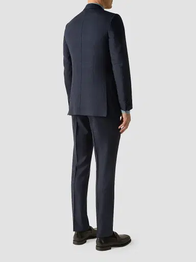 ZEGNA Men's Trofeo 120mila Wool Suit - Navy Blue | Thumbnail 3 ZEGNA Men's Trofeo 120mila Wool Suit - Navy Blue | Thumbnail 3