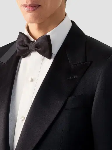 ZEGNA Men's Trofeo 120mila Wool and Mohair Evening Suit - Black | Thumbnail 5 ZEGNA Men's Trofeo 120mila Wool and Mohair Evening Suit - Black | Thumbnail 5