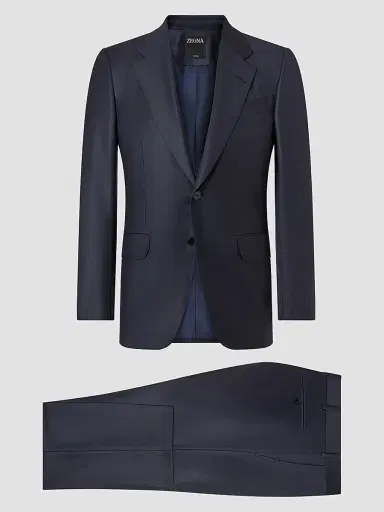 ZEGNA Men's Trofeo Selection Wool Suit - Dark Blue | Thumbnail 2 ZEGNA Men's Trofeo Selection Wool Suit - Dark Blue | Thumbnail 2