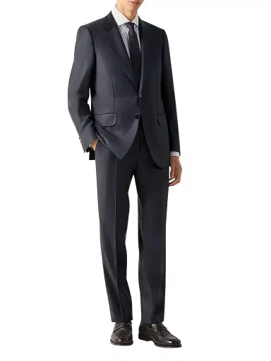 ZEGNA Men's Trofeo Selection Wool Suit - Dark Blue | Thumbnail 1 ZEGNA Men's Trofeo Selection Wool Suit - Dark Blue | Thumbnail 1